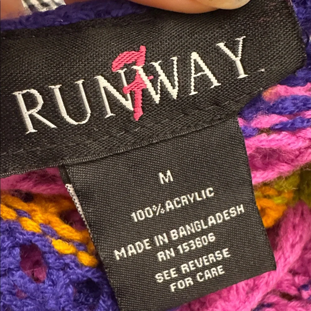 Colorful Striped Crochet Crop Top - Picture 5 of 14